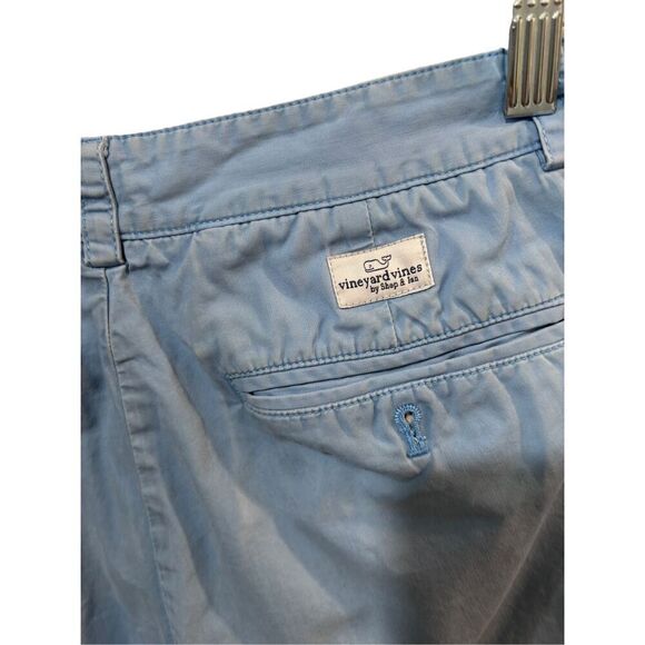 Vineyard Vines By Shep & Ian Light Blue Flat Front Chino Club Short Size 30 - Picture 4 of 14